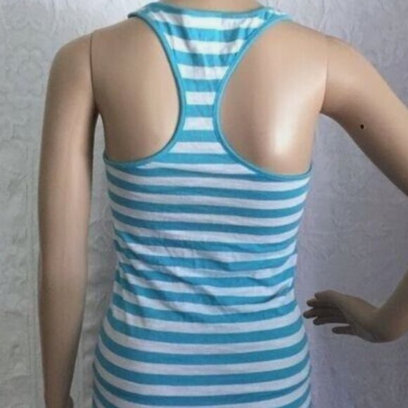 Pink by Victoria's Secret Striped Racerback Tank Top - Picture 2 of 16